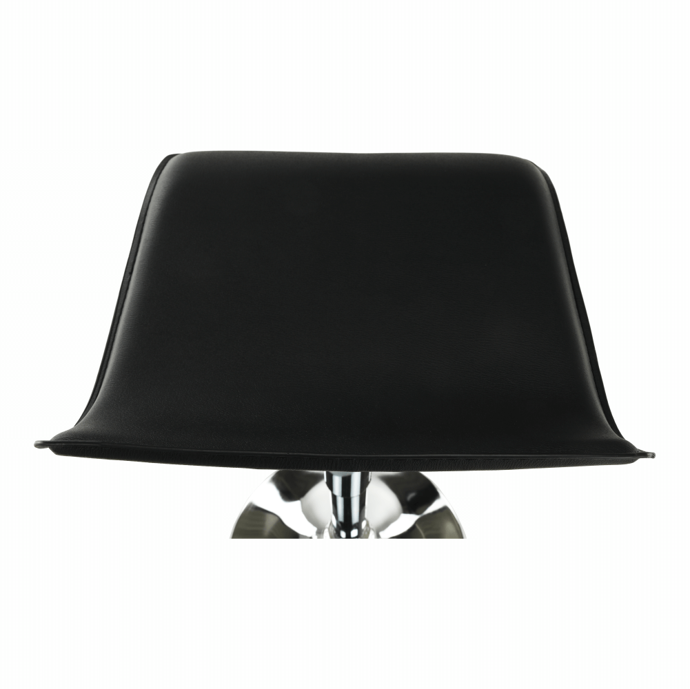 Bárszék, műbőr fehér/króm, LARIA NEW