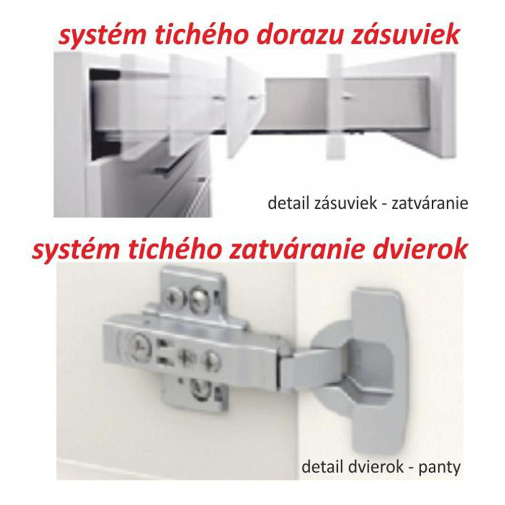 Alsószekrény D 80, fehér magas fényű HG, LINE