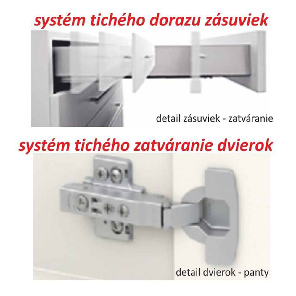 Alsószekrény D 80 ZL, fehér magas fényű HG, LINE