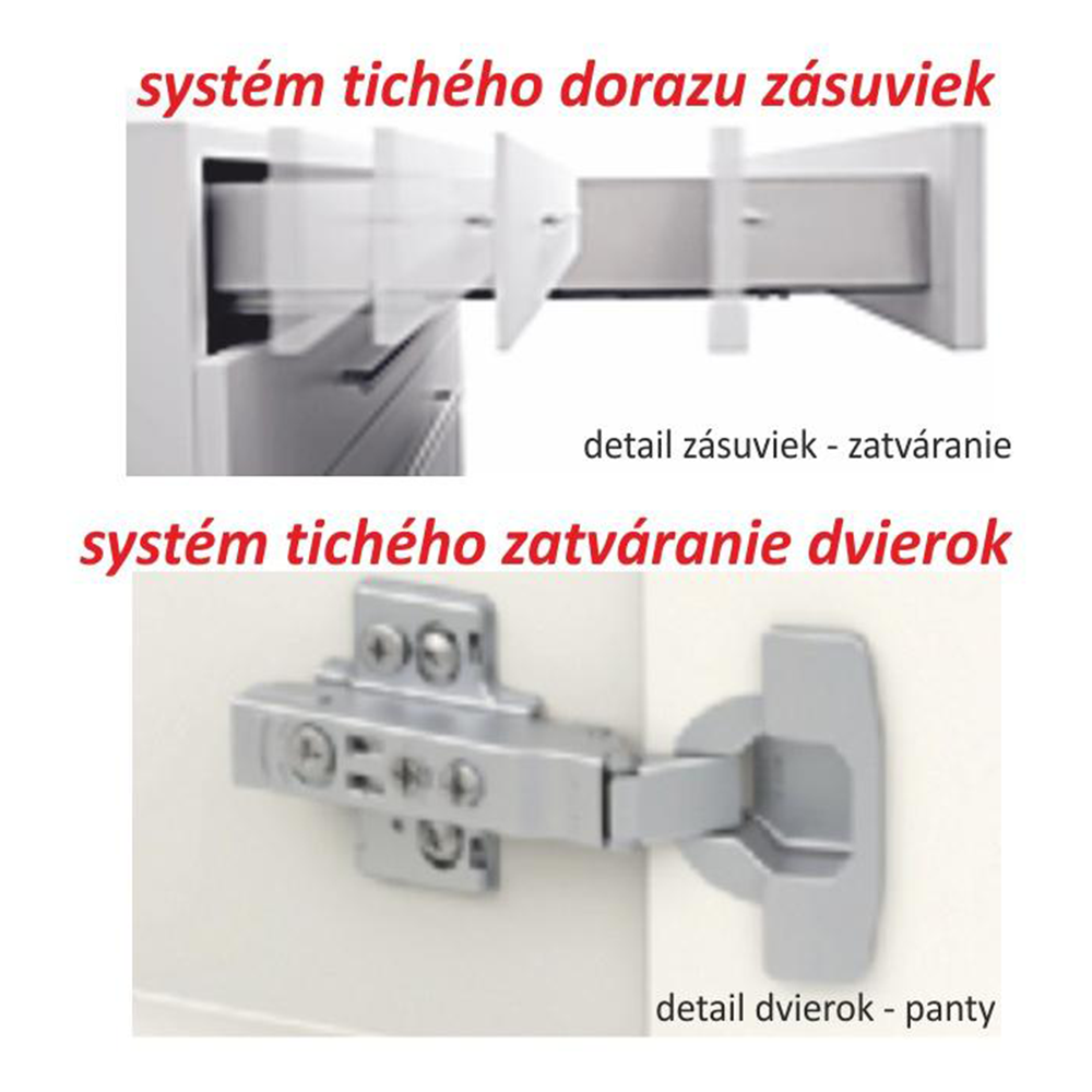Felsőszekrény, fehér magas fényű HG, LINE G60