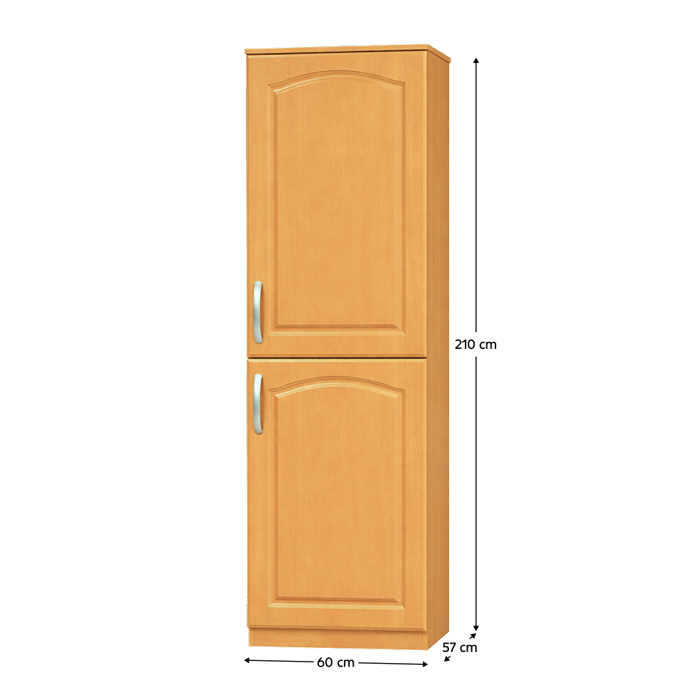 Hűtőgép szekrény elem, éger, balos, LORA MDF NEW KLASIK S60LO