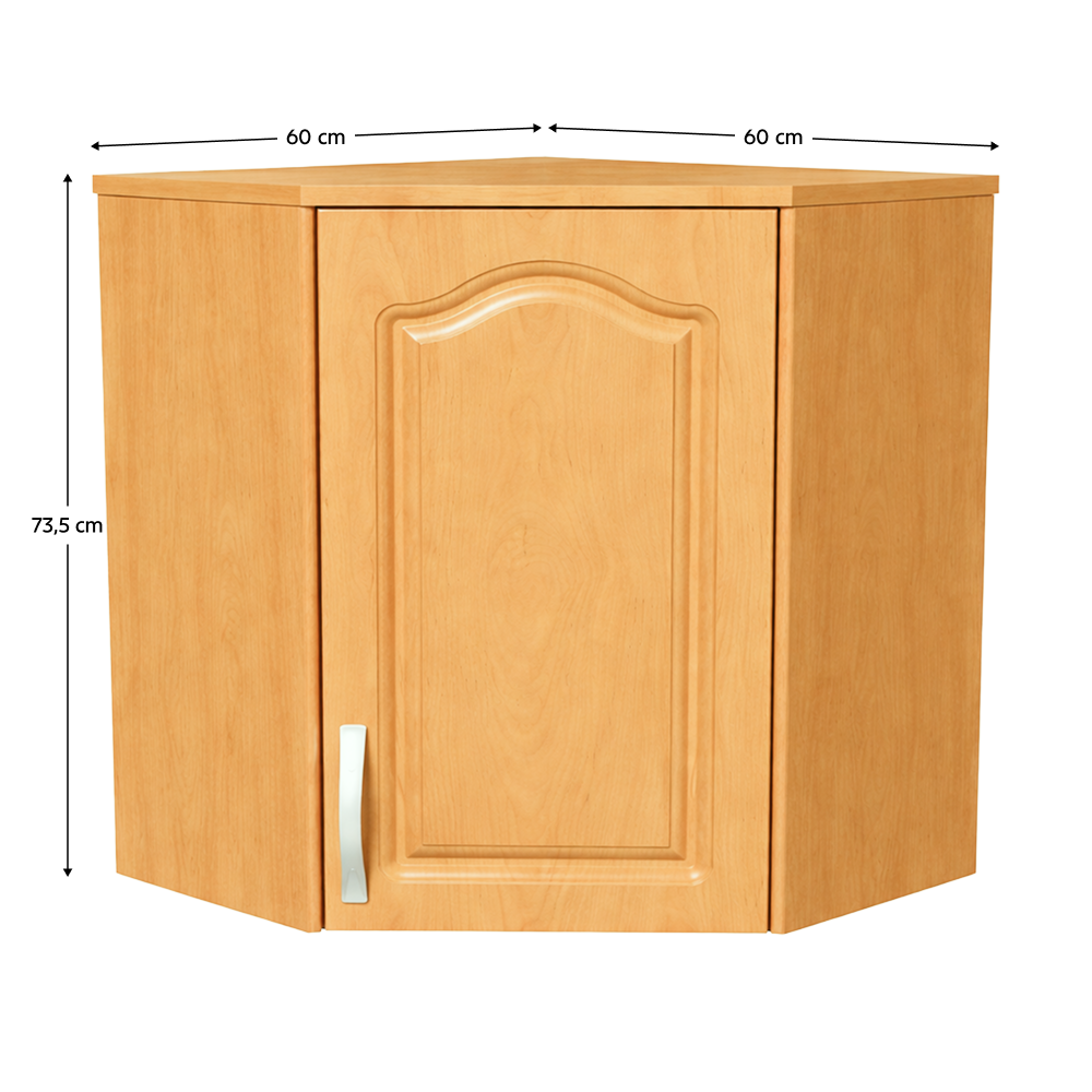 Sarok konyhaszekrény, felső, jobbos, éger, LORA MDF NEW KLASIK W60 / 60