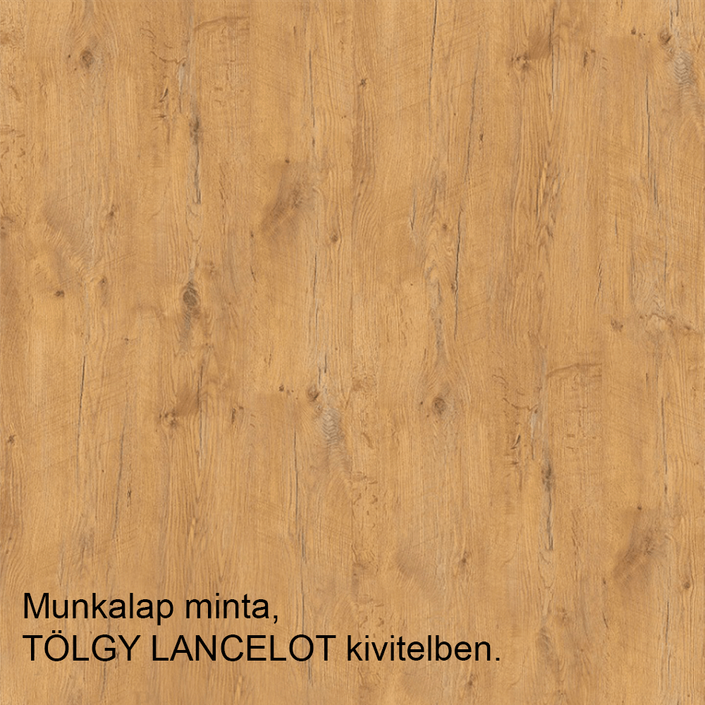 Felső szekrény, lancelot tölgy / fehér extra magas fényű HG, VEGA 60 DKS-210 3S  1F