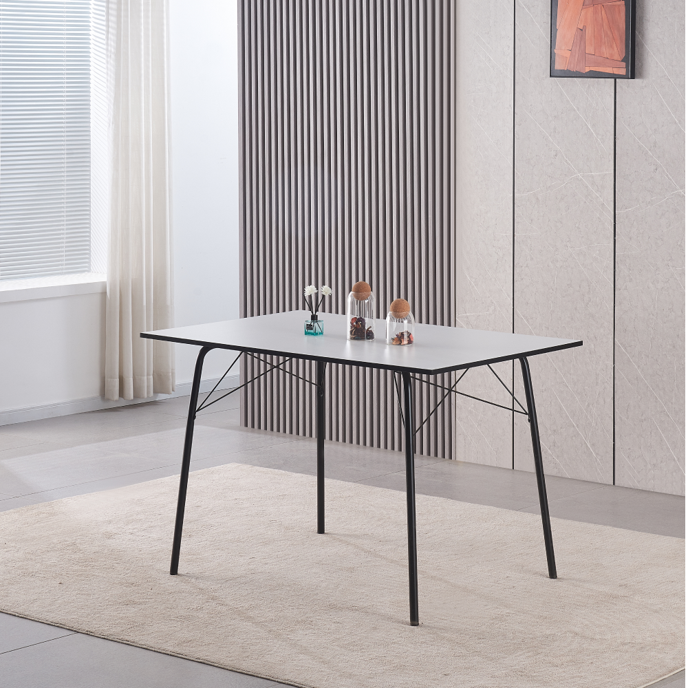 Étkezőasztal, artisan tölgy/fekete, 120x75x75 cm, NALAK TYP 2