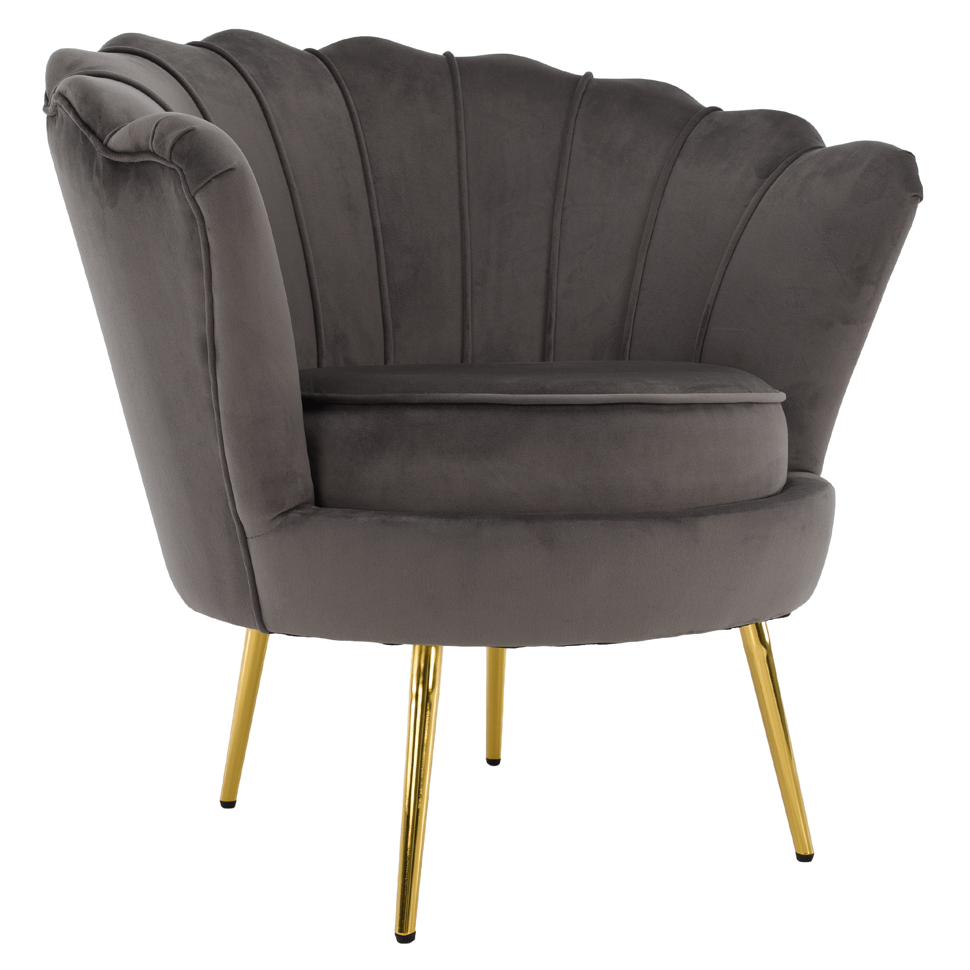 Art-deco stílusú fotel, Velvet szövet/gold arany króm, NOBLEO