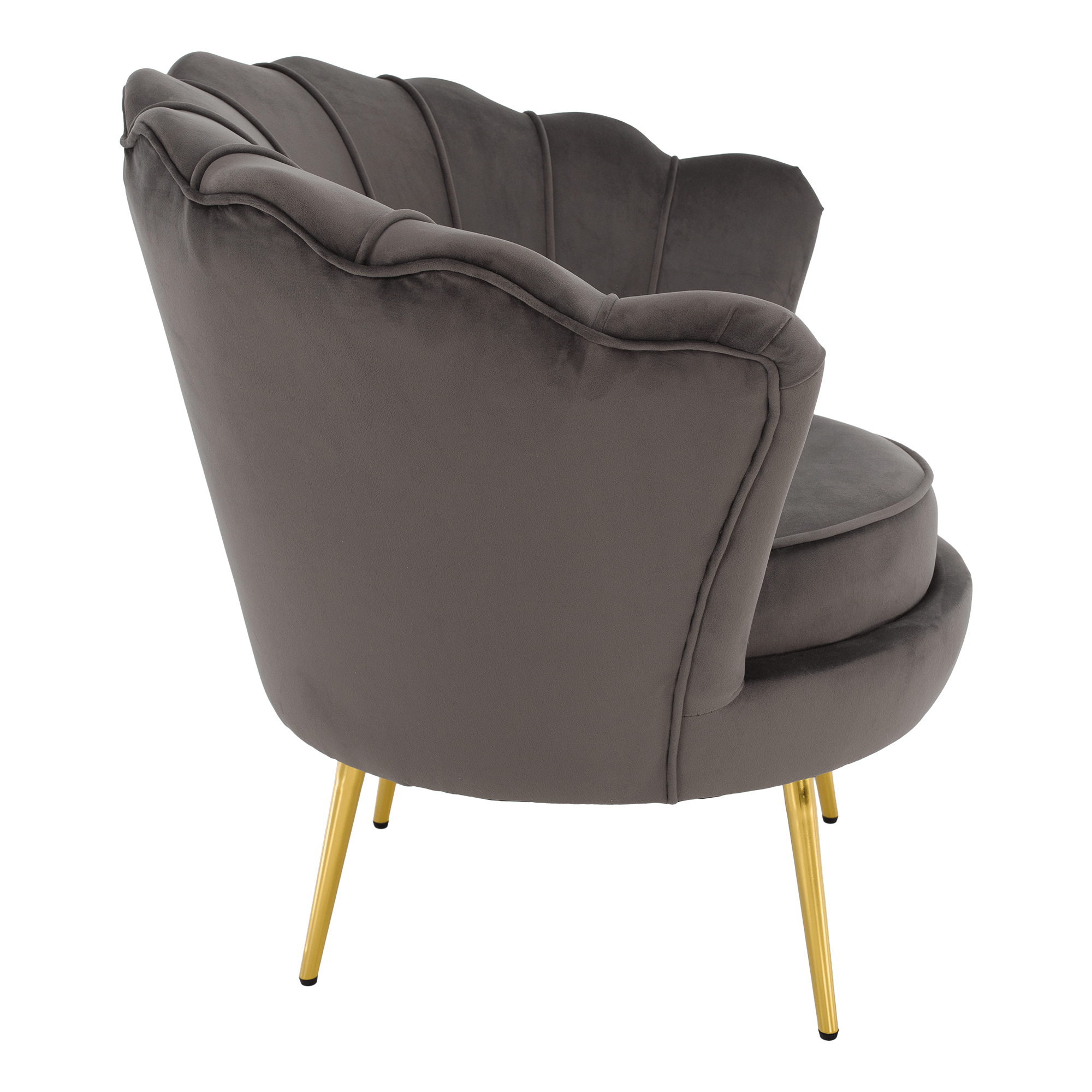 Art-deco stílusú fotel, Velvet szövet/gold arany króm, NOBLEO