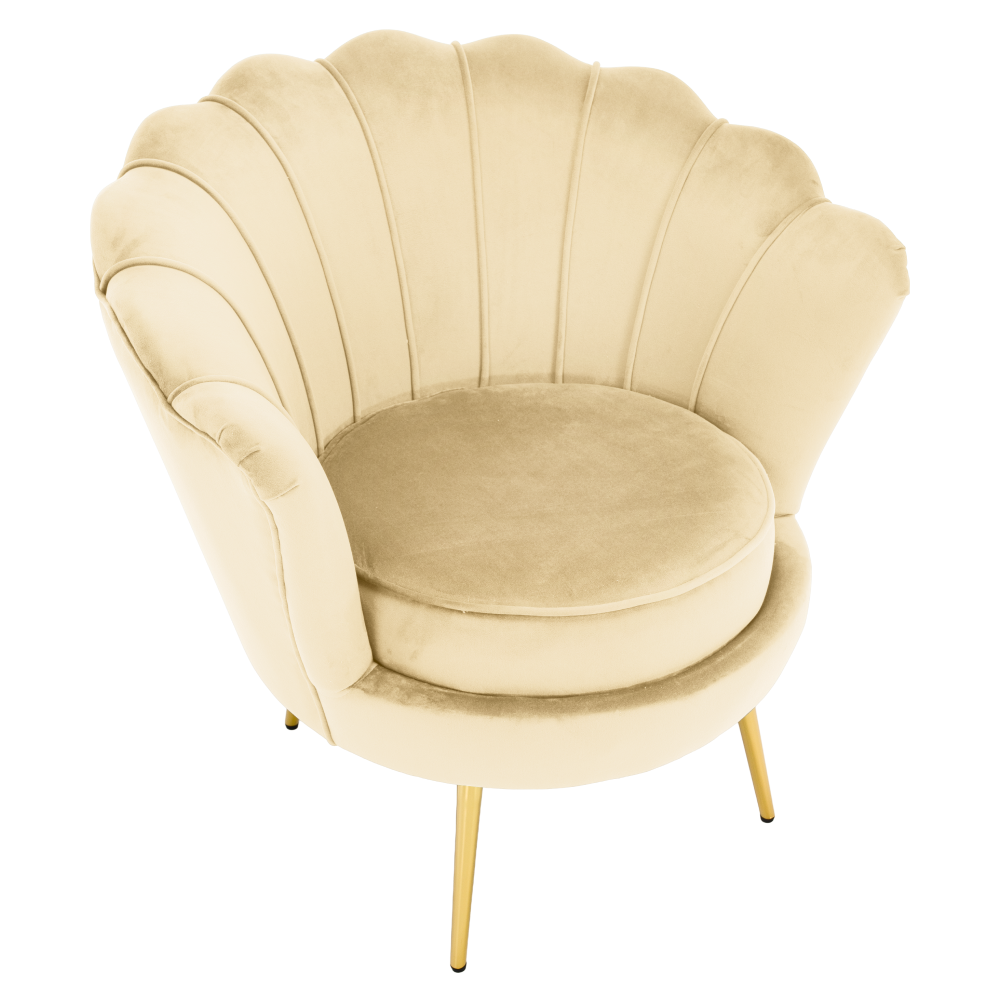 Art-deco stílusú fotel, Velvet szövet/gold arany króm, NOBLEO