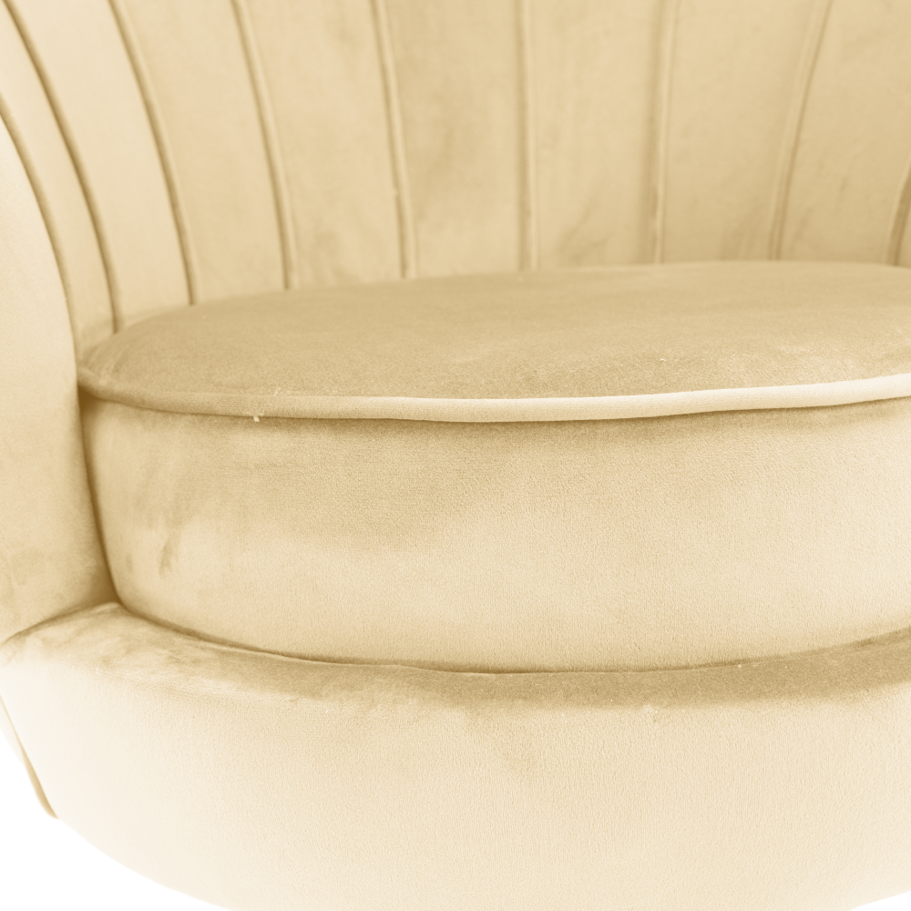 Art-deco stílusú fotel, Velvet szövet/gold arany króm, NOBLEO