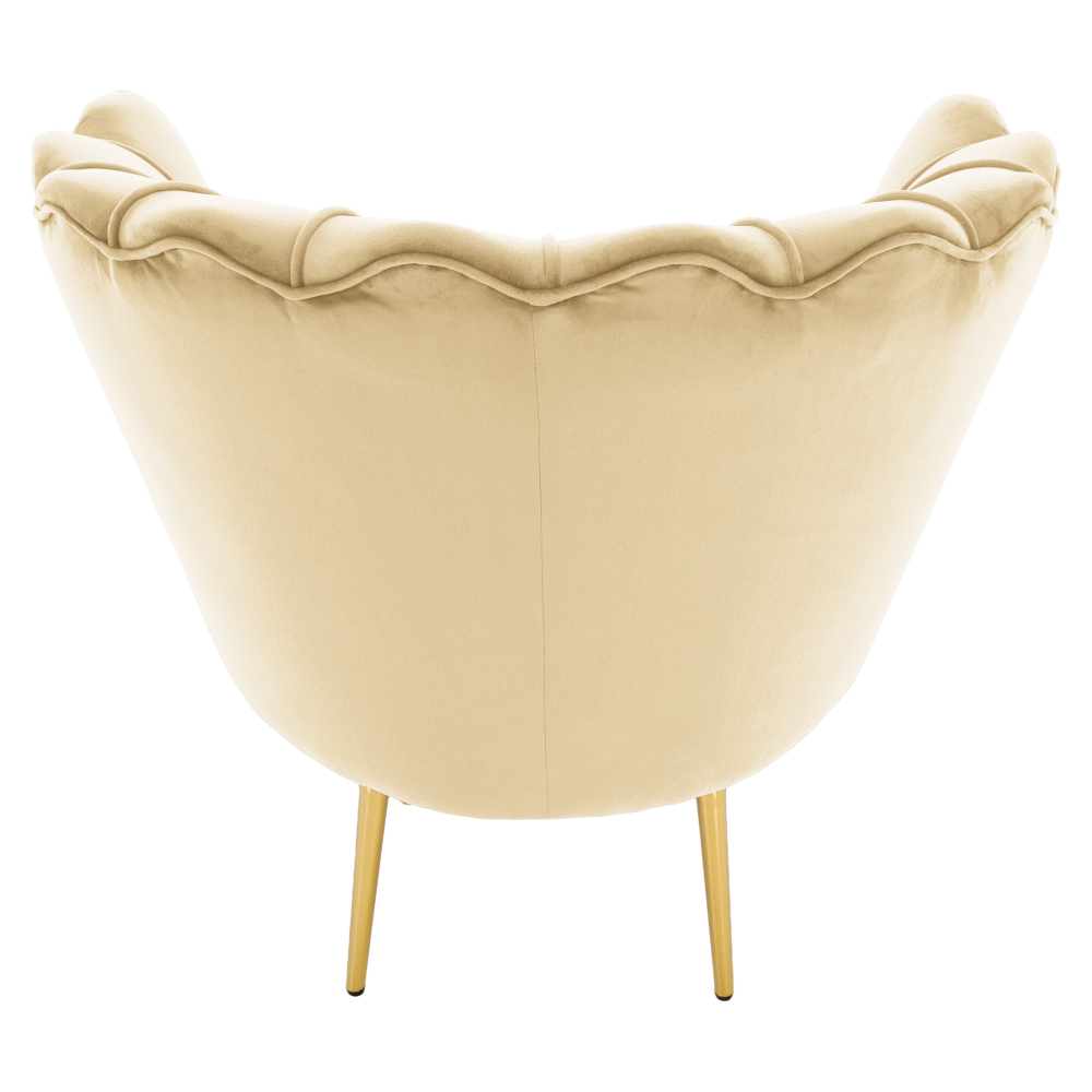 Art-deco stílusú fotel, Velvet szövet/gold arany króm, NOBLEO