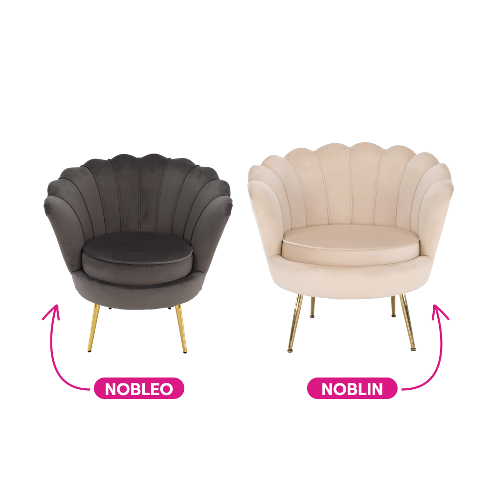 Fotel Art-deco stílusban, smaragd Velvet anyag/gold króm-arany, NOBLIN