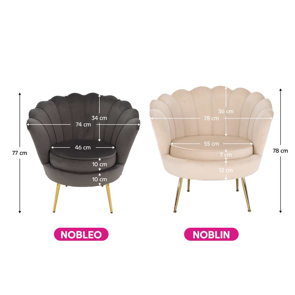 Fotel Art-deco stílusban, smaragd Velvet anyag/gold króm-arany, NOBLIN
