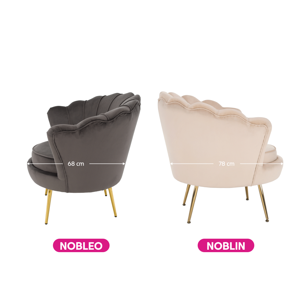 Fotel Art-deco stílusban, smaragd Velvet anyag/gold króm-arany, NOBLIN