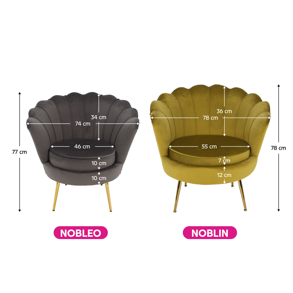 Fotel Art-deco stílusban, smaragd Velvet anyag/gold króm-arany, NOBLIN