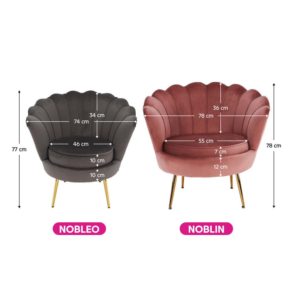 Fotel Art-deco stílusban, smaragd Velvet anyag/gold króm-arany, NOBLIN