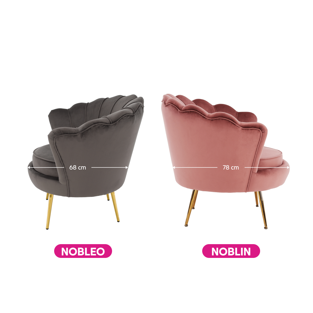 Fotel Art-deco stílusban, smaragd Velvet anyag/gold króm-arany, NOBLIN