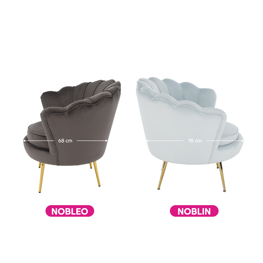 Fotel Art-deco stílusban, smaragd Velvet anyag/gold króm-arany, NOBLIN
