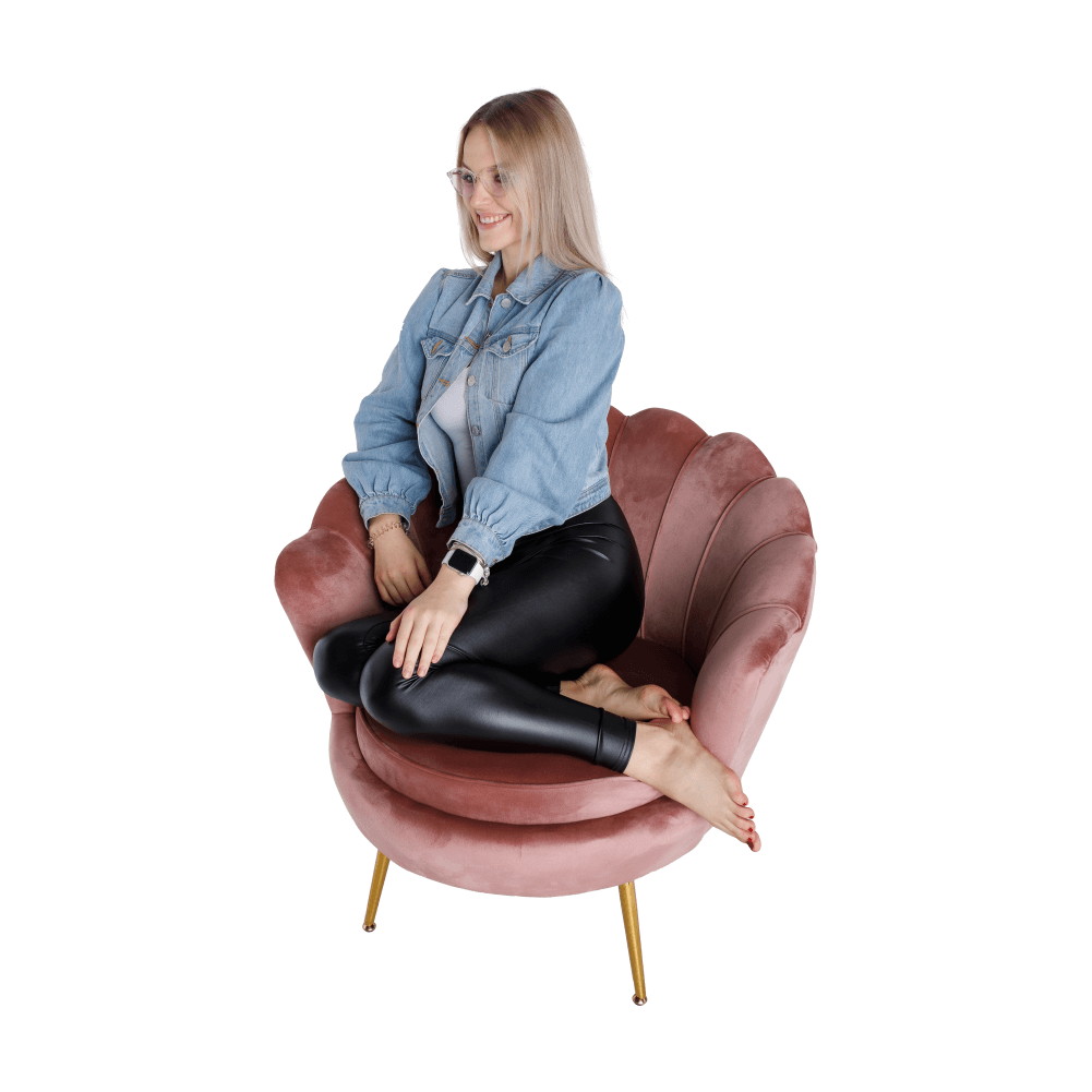 Fotel Art-deco stílusban, smaragd Velvet anyag/gold króm-arany, NOBLIN