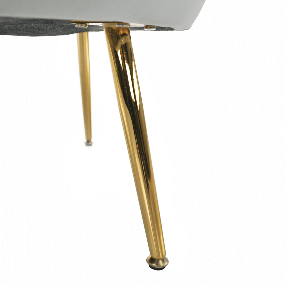 Fotel Art-deco stílusban, smaragd Velvet anyag/gold króm-arany, NOBLIN