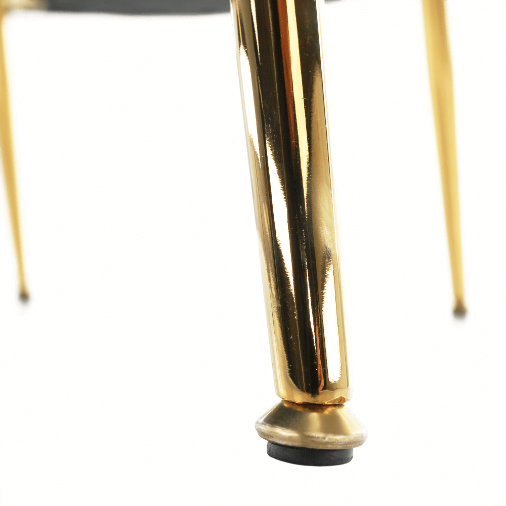 Fotel Art-deco stílusban, smaragd Velvet anyag/gold króm-arany, NOBLIN