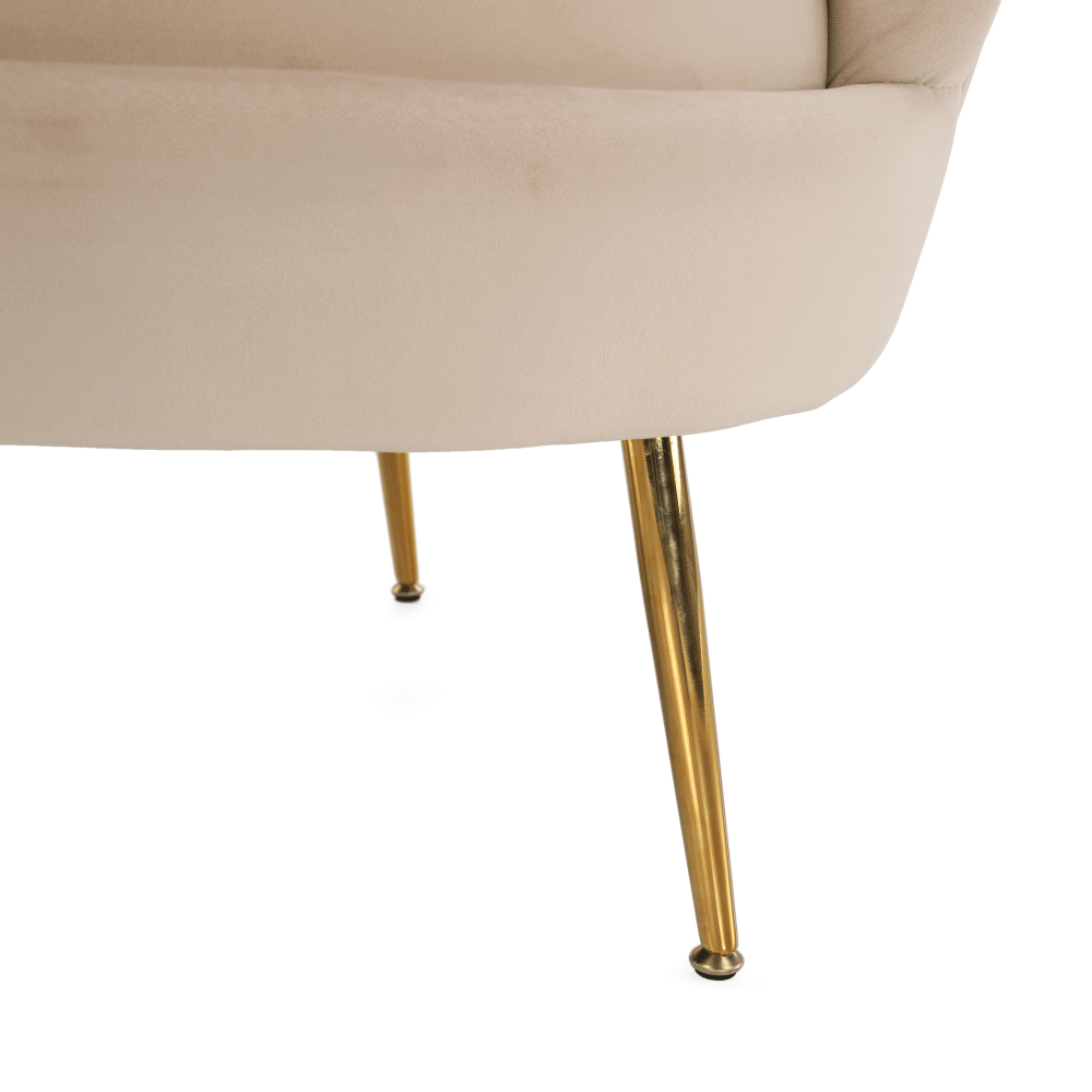 Pad Art-deco stílusban, smaragd Velvet anyag/gold króm-arany, NOBLIN