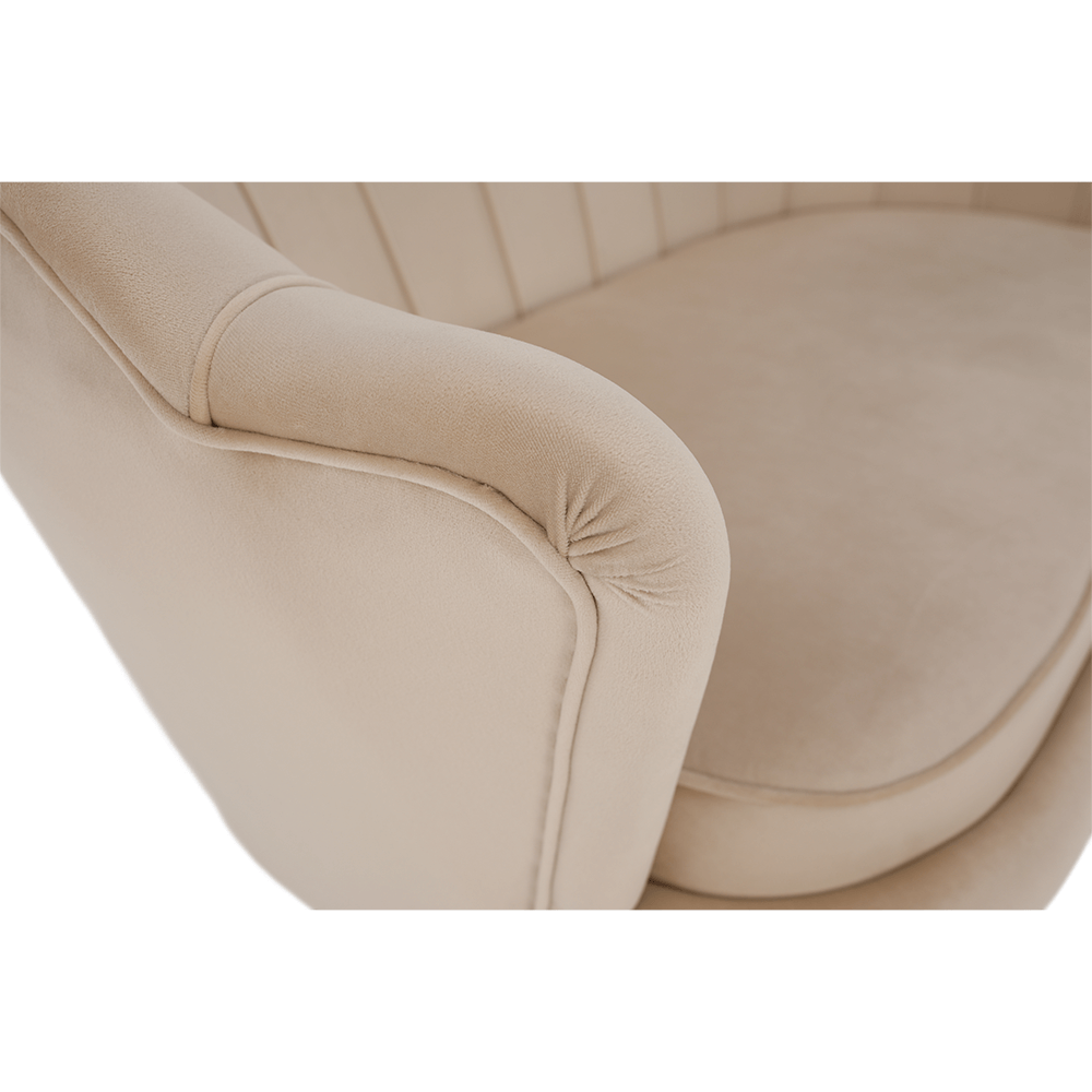 Pad Art-deco stílusban, smaragd Velvet anyag/gold króm-arany, NOBLIN