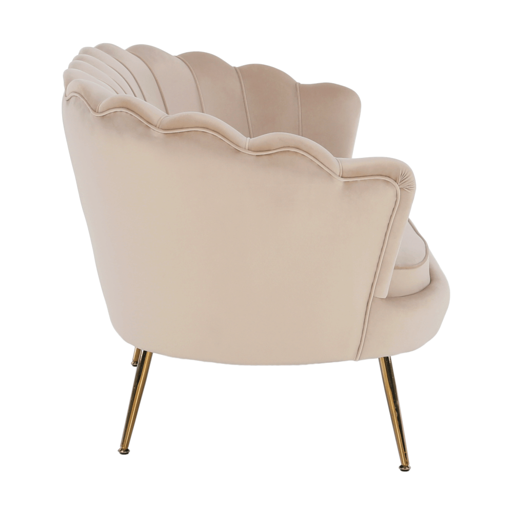 Pad Art-deco stílusban, smaragd Velvet anyag/gold króm-arany, NOBLIN