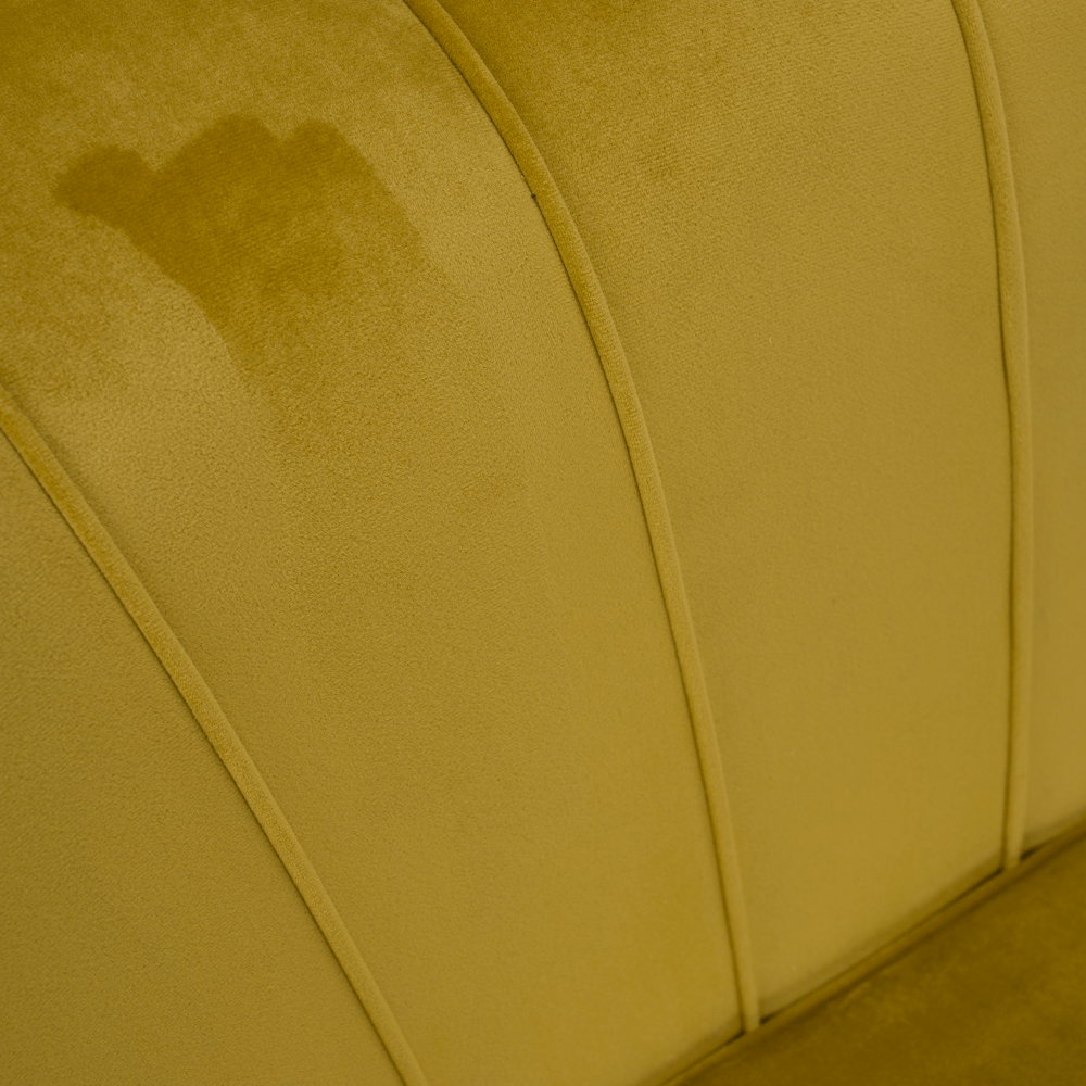 Pad Art-deco stílusban, smaragd Velvet anyag/gold króm-arany, NOBLIN