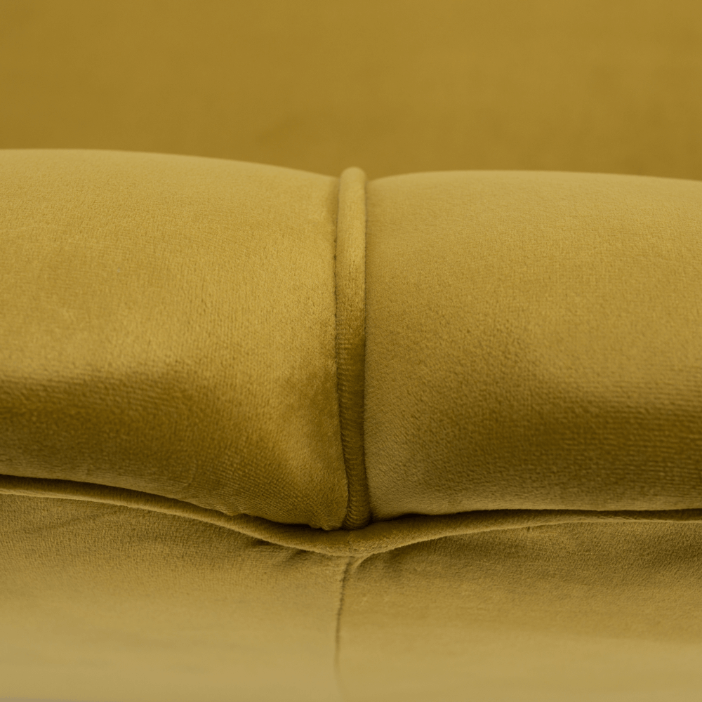 Pad Art-deco stílusban, smaragd Velvet anyag/gold króm-arany, NOBLIN