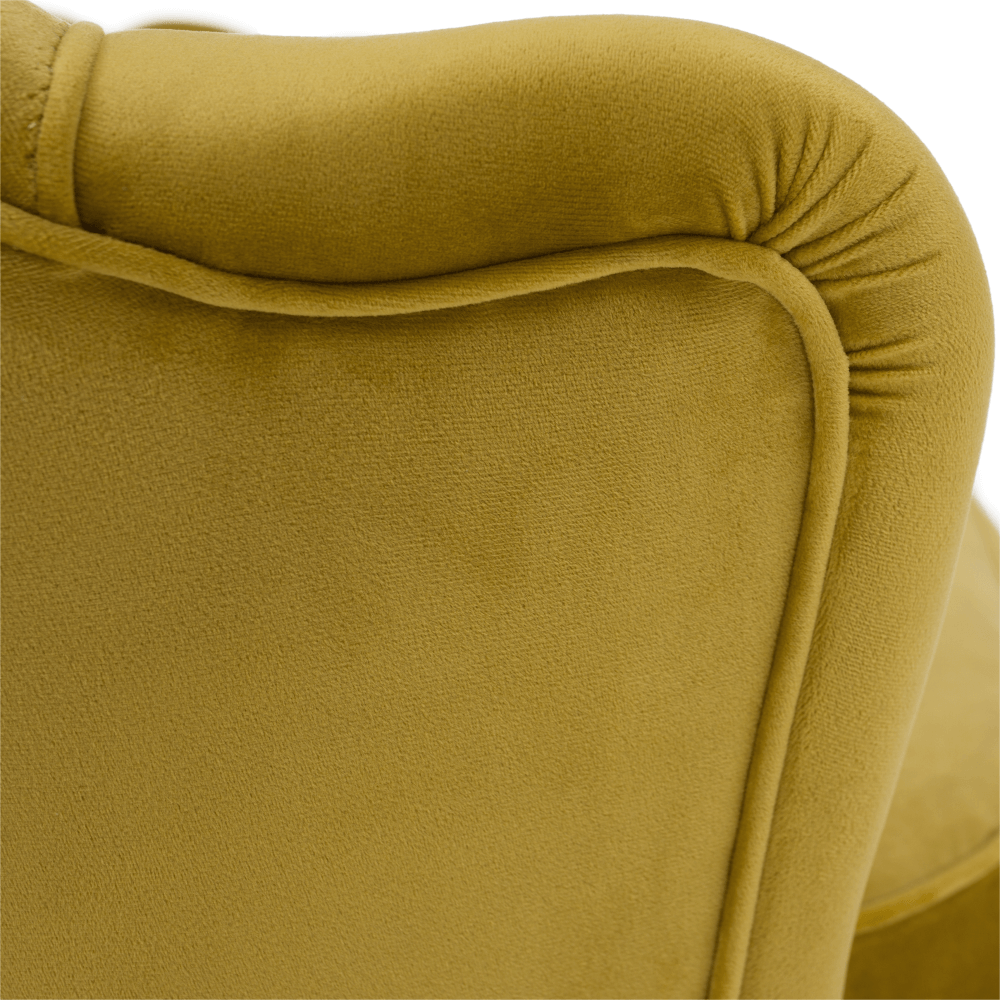 Pad Art-deco stílusban, smaragd Velvet anyag/gold króm-arany, NOBLIN