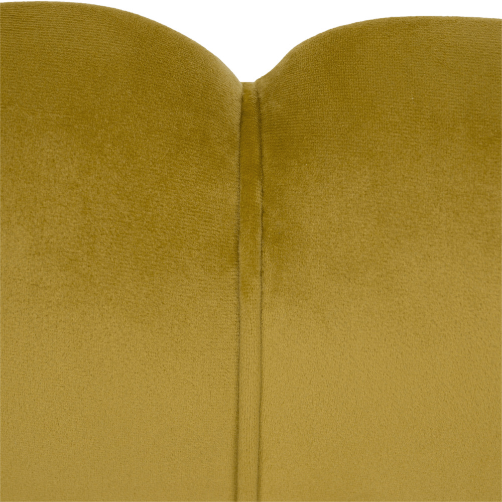 Pad Art-deco stílusban, smaragd Velvet anyag/gold króm-arany, NOBLIN