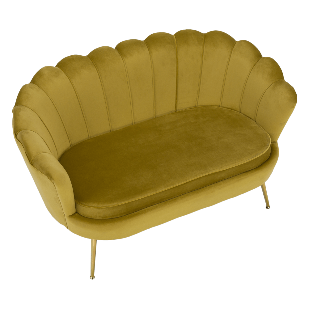 Pad Art-deco stílusban, smaragd Velvet anyag/gold króm-arany, NOBLIN