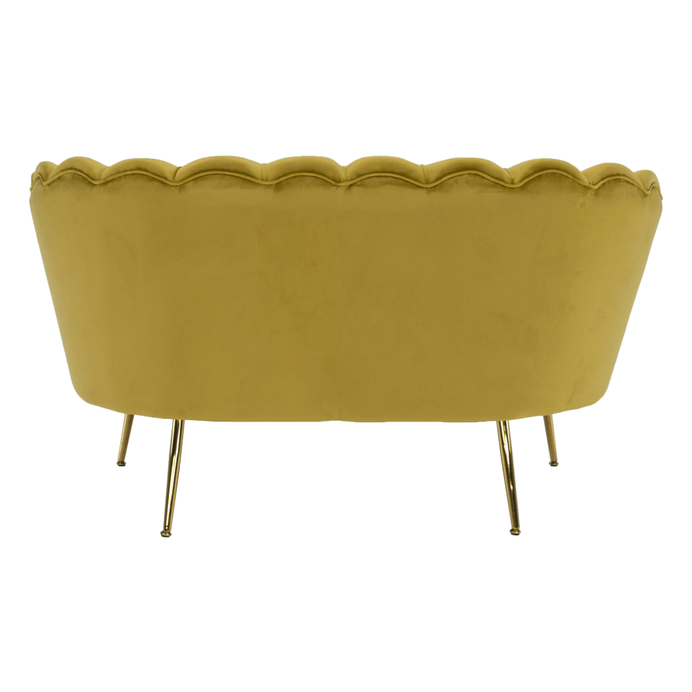 Pad Art-deco stílusban, smaragd Velvet anyag/gold króm-arany, NOBLIN