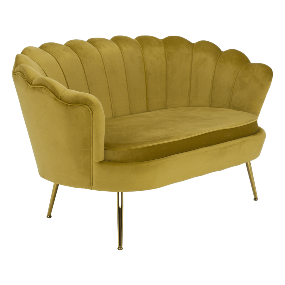 Pad Art-deco stílusban, smaragd Velvet anyag/gold króm-arany, NOBLIN