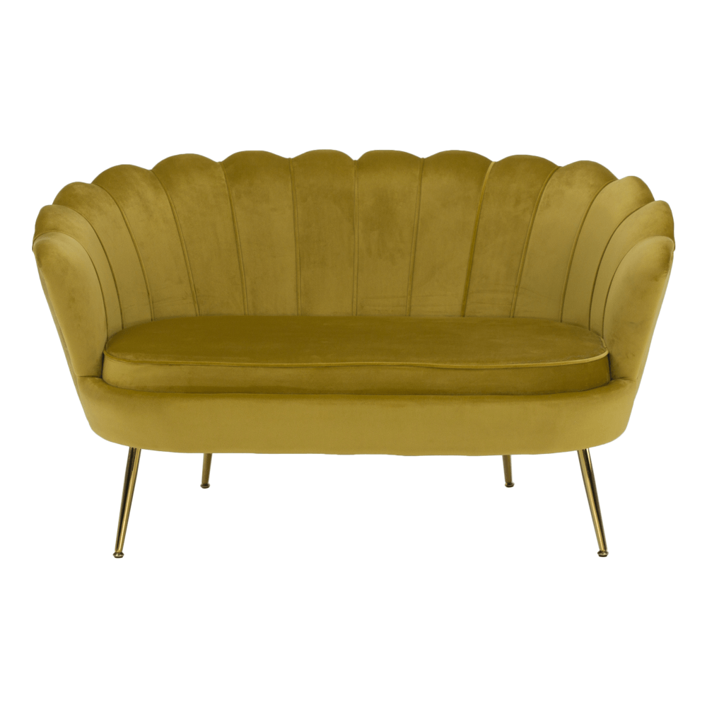 Pad Art-deco stílusban, smaragd Velvet anyag/gold króm-arany, NOBLIN