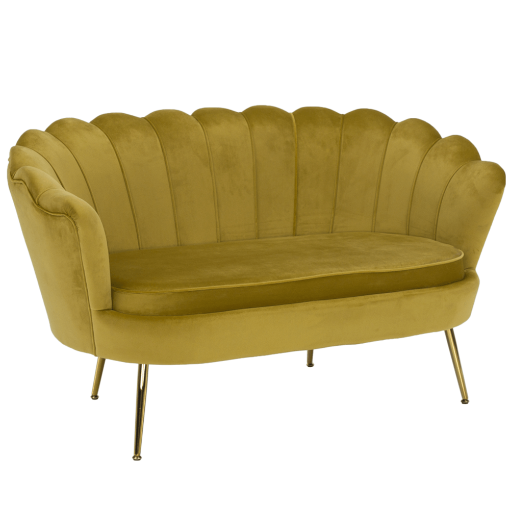 Pad Art-deco stílusban, smaragd Velvet anyag/gold króm-arany, NOBLIN