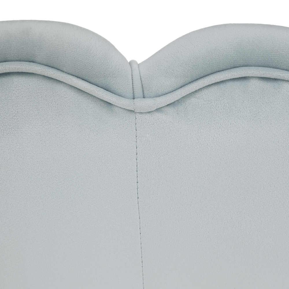 Pad Art-deco stílusban, smaragd Velvet anyag/gold króm-arany, NOBLIN