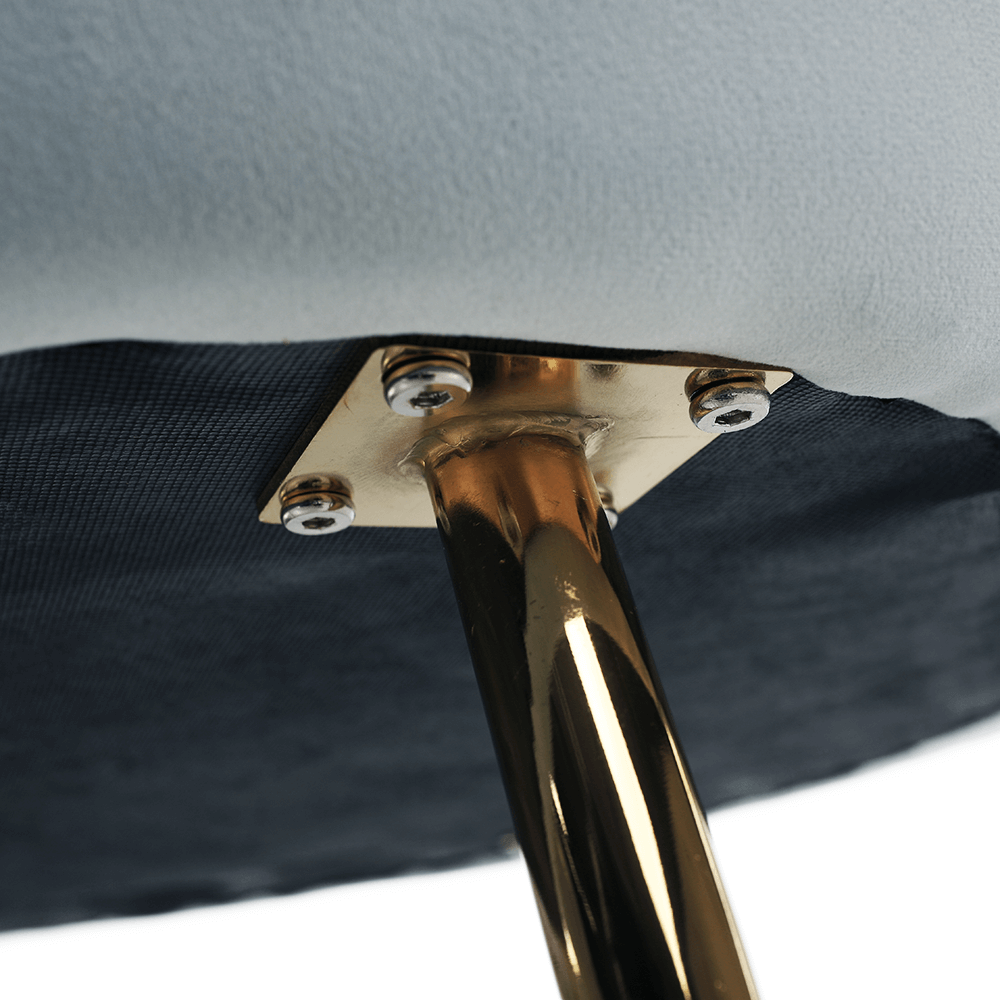 Pad Art-deco stílusban, smaragd Velvet anyag/gold króm-arany, NOBLIN