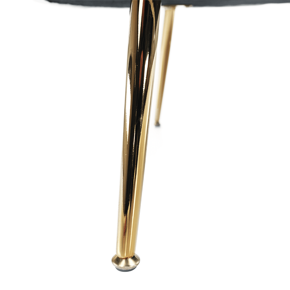 Pad Art-deco stílusban, smaragd Velvet anyag/gold króm-arany, NOBLIN