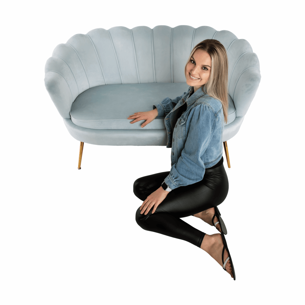 Pad Art-deco stílusban, smaragd Velvet anyag/gold króm-arany, NOBLIN