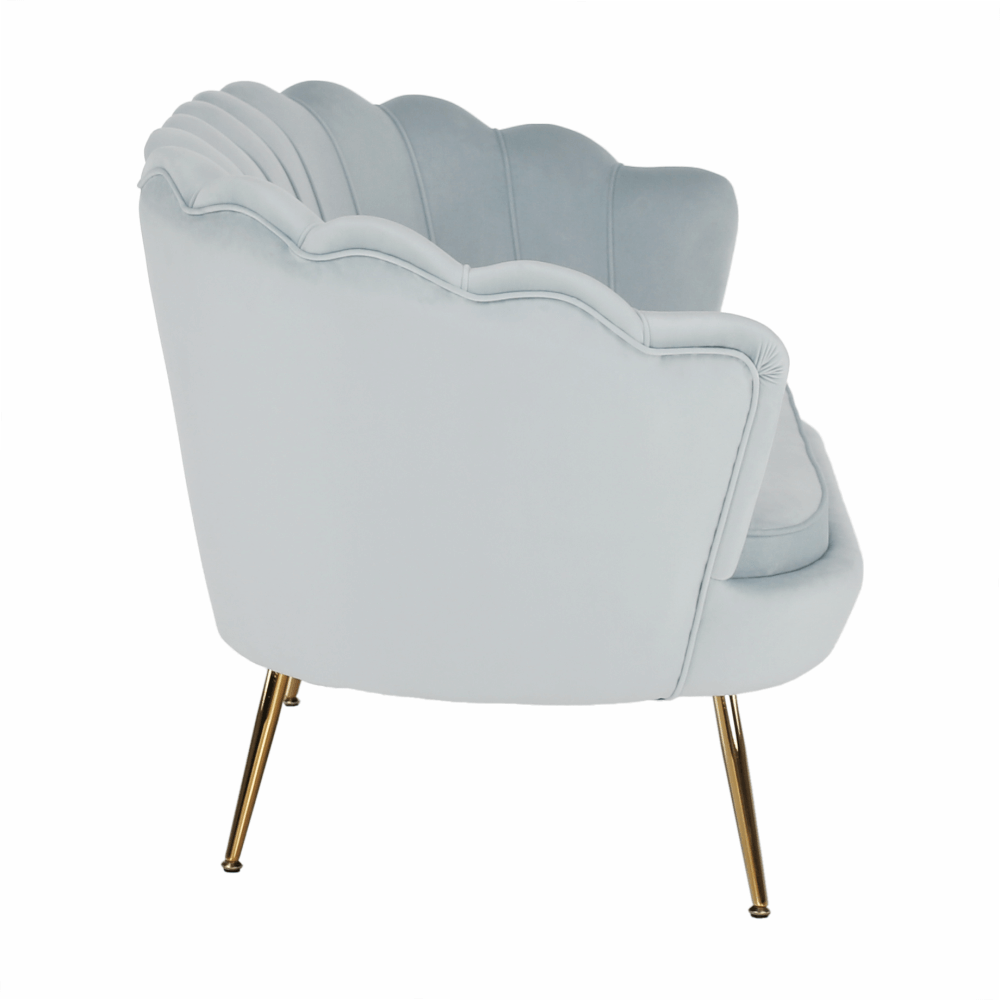 Pad Art-deco stílusban, smaragd Velvet anyag/gold króm-arany, NOBLIN