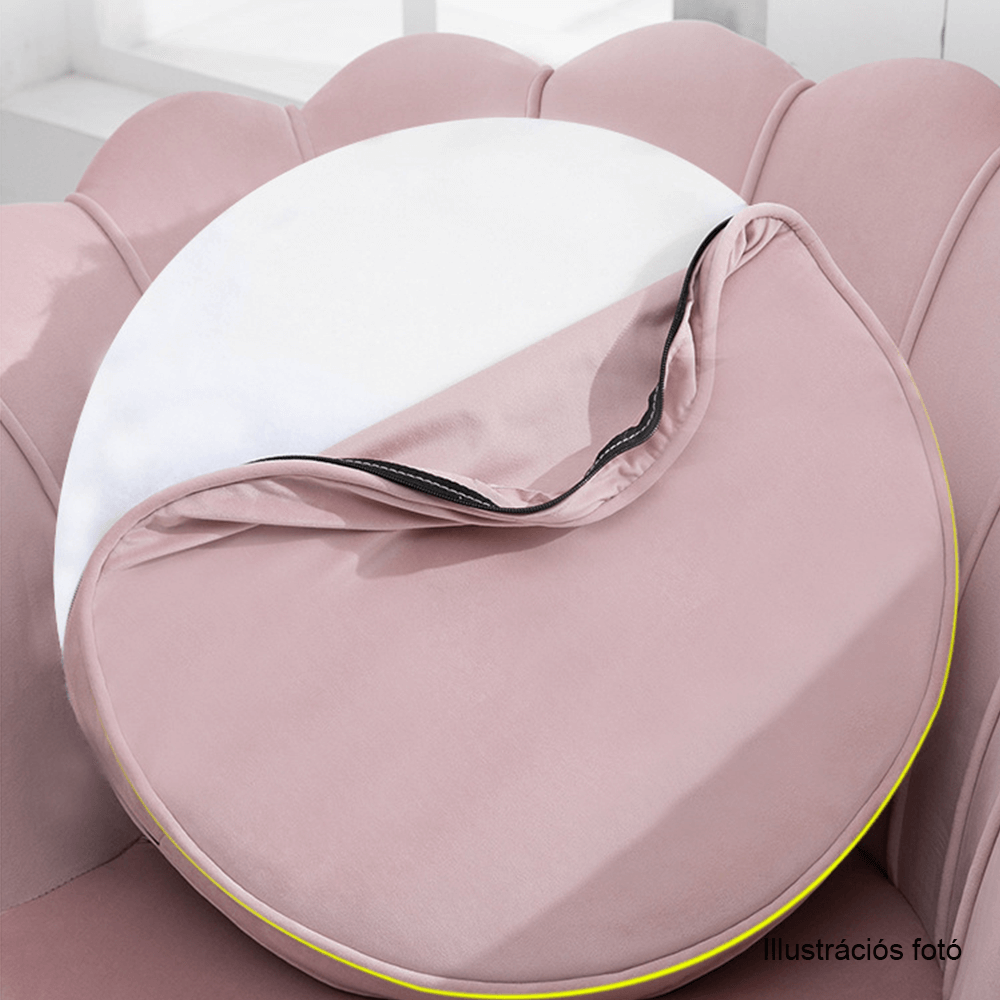 Fotel Art-deco stílusban, smaragd Velvet anyag/gold króm-arany, NOBLIN