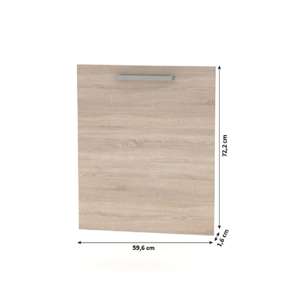 Előlap mosogatógéphez 60, tölgy sonoma, NOVA PLUS NOPL-088-00