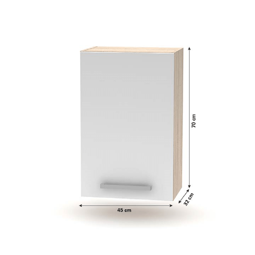 Felsőszekrény 45 1DV, tölgy NOVA PLUS NOPL-024-OH