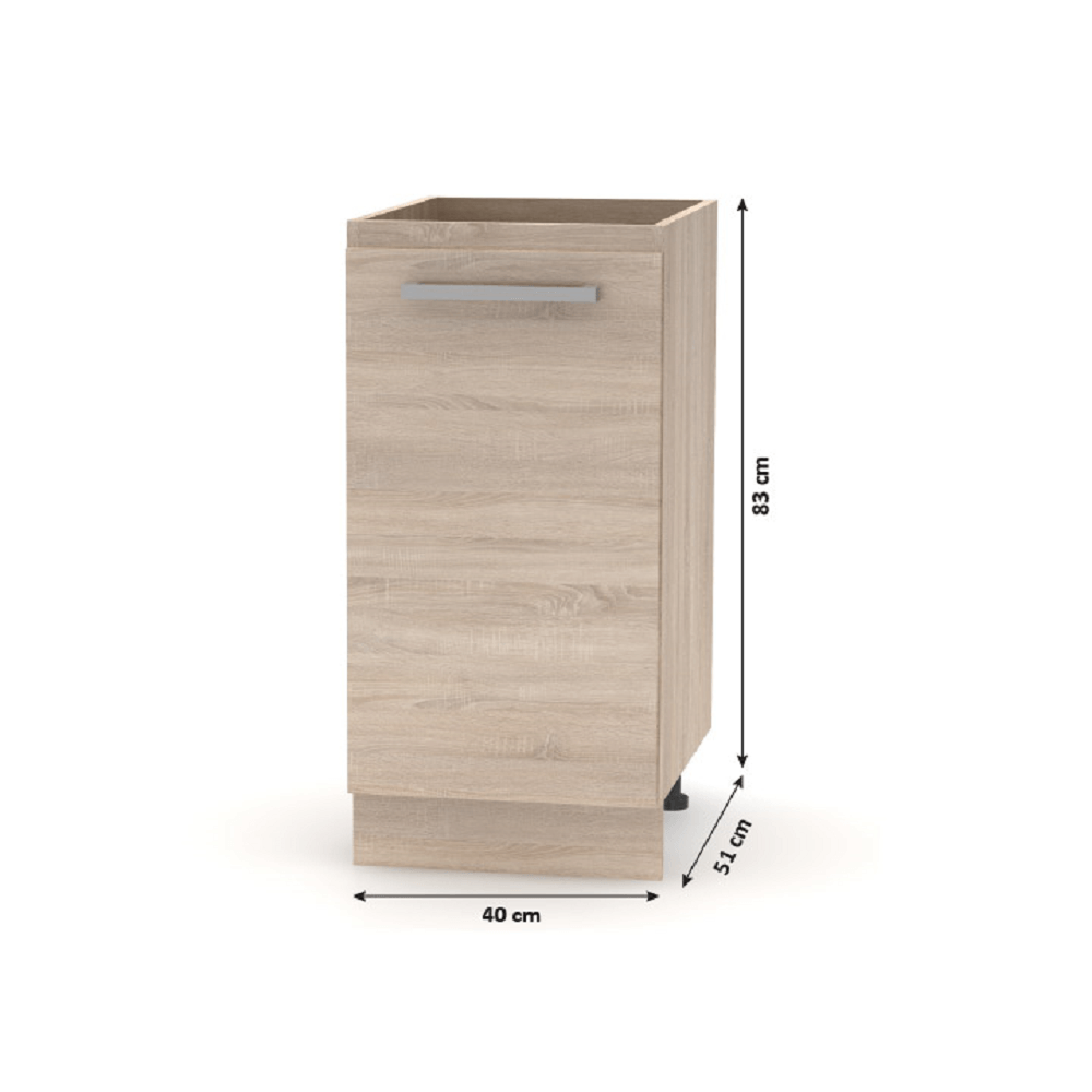 Konyhabútor 2,4 m, tölgy NOVA PLUS
