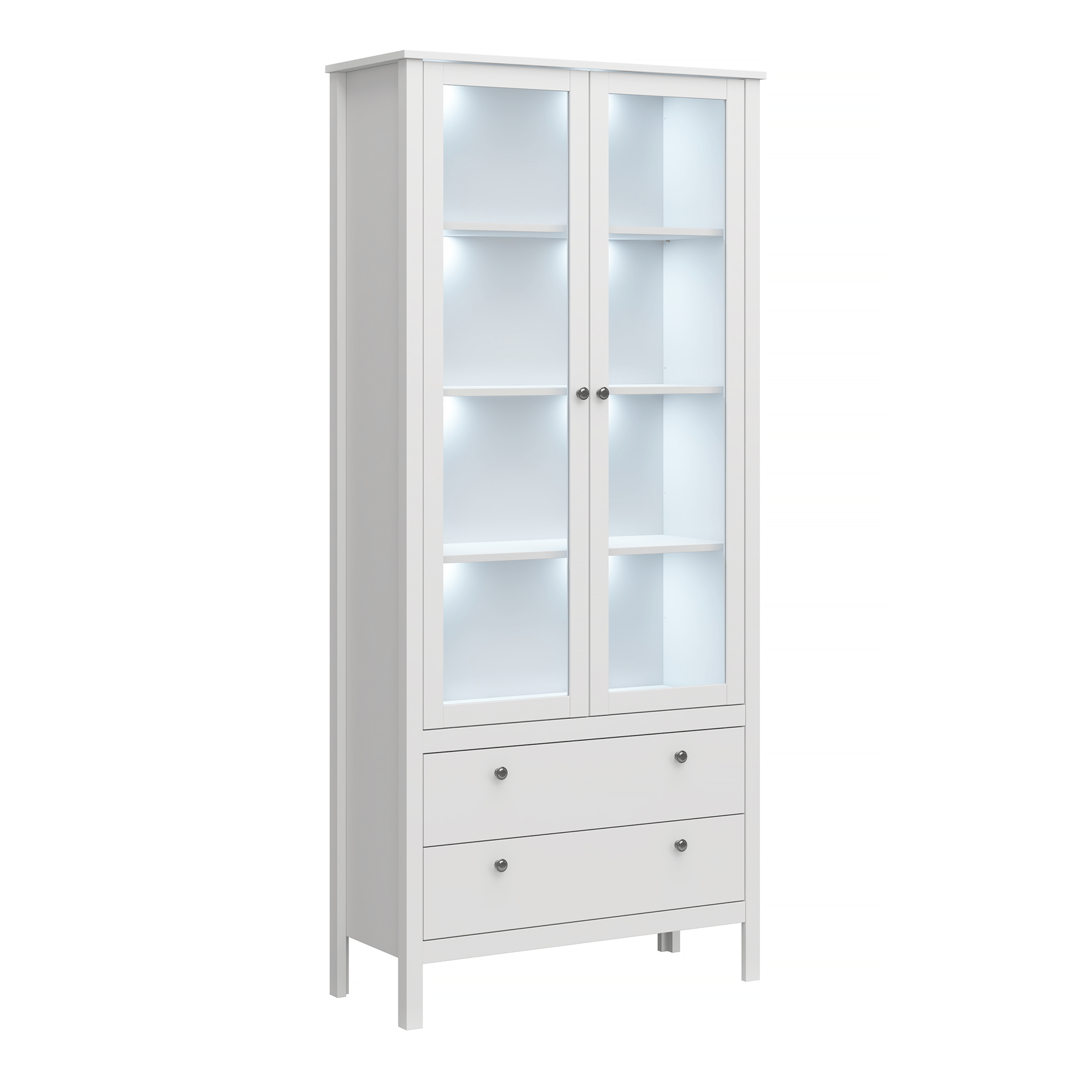 Vitrin 2W2S, fehér, OLJE