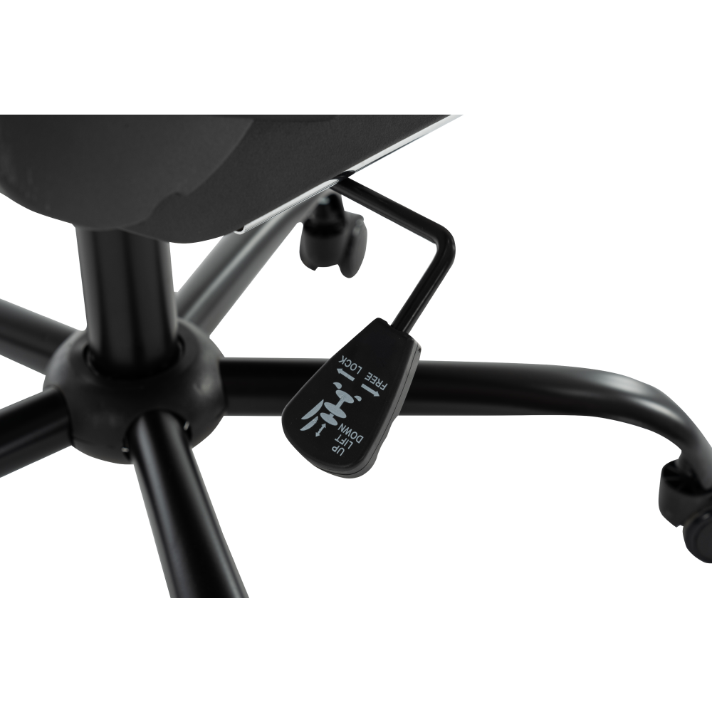 Irodai/gamer szék, fehér/fekete, teherbírás 150 kg, PAPIBAS