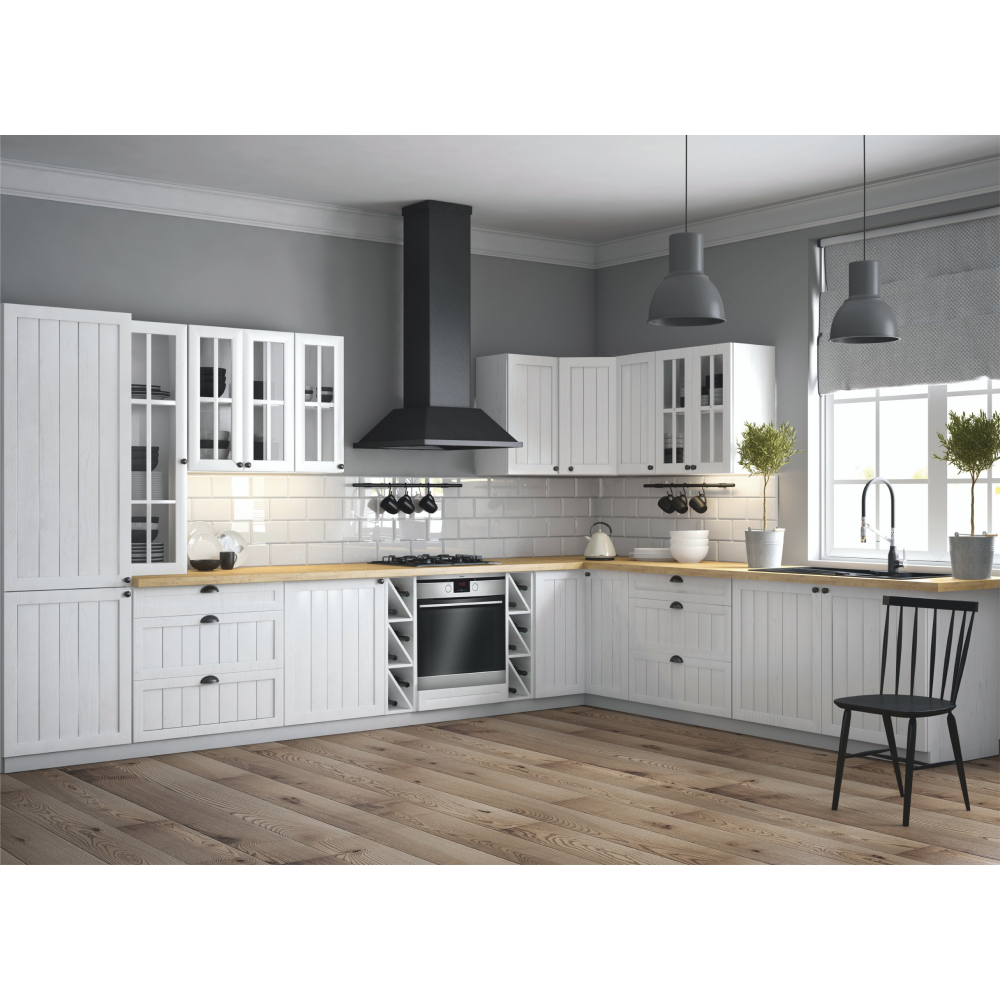 Felsőszekrény W200 két polccal, fehér, PROVANCE