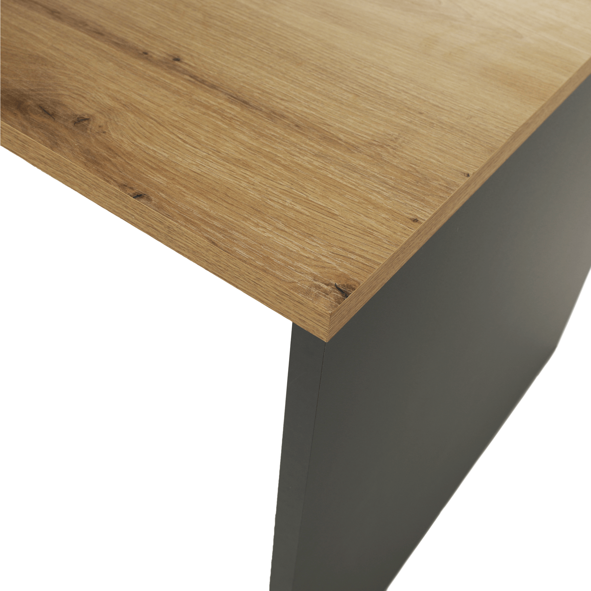 Íróasztal, grafit/tölgyfa artisan, RIOMA NEW TYP 11