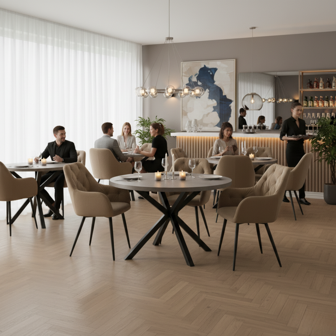 Design fotel, bézs Velvet szövet, VERIO NEW