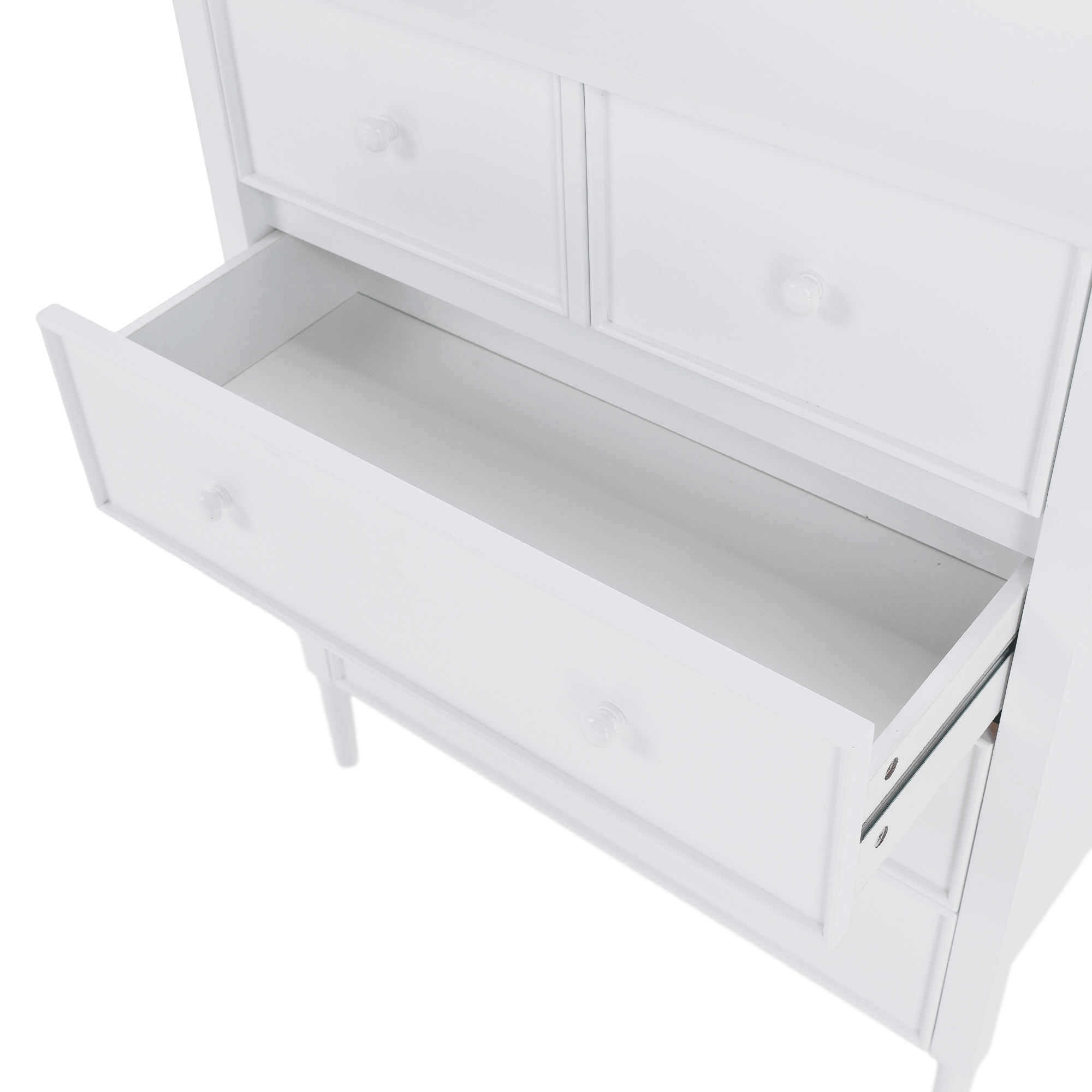 Komód, fehér, TEANA